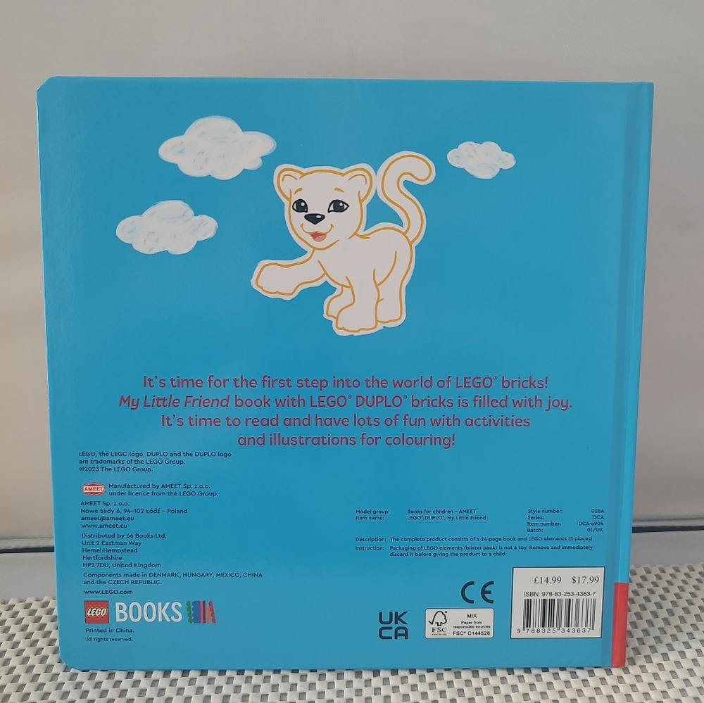 Lego Duplo My Little Friend Giraffe Dublo Bricks Activity Coloring Book NWT - Picture 4 of 4